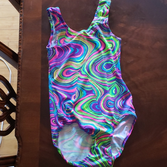 Multi colored practice leotard - Picture 1 of 2